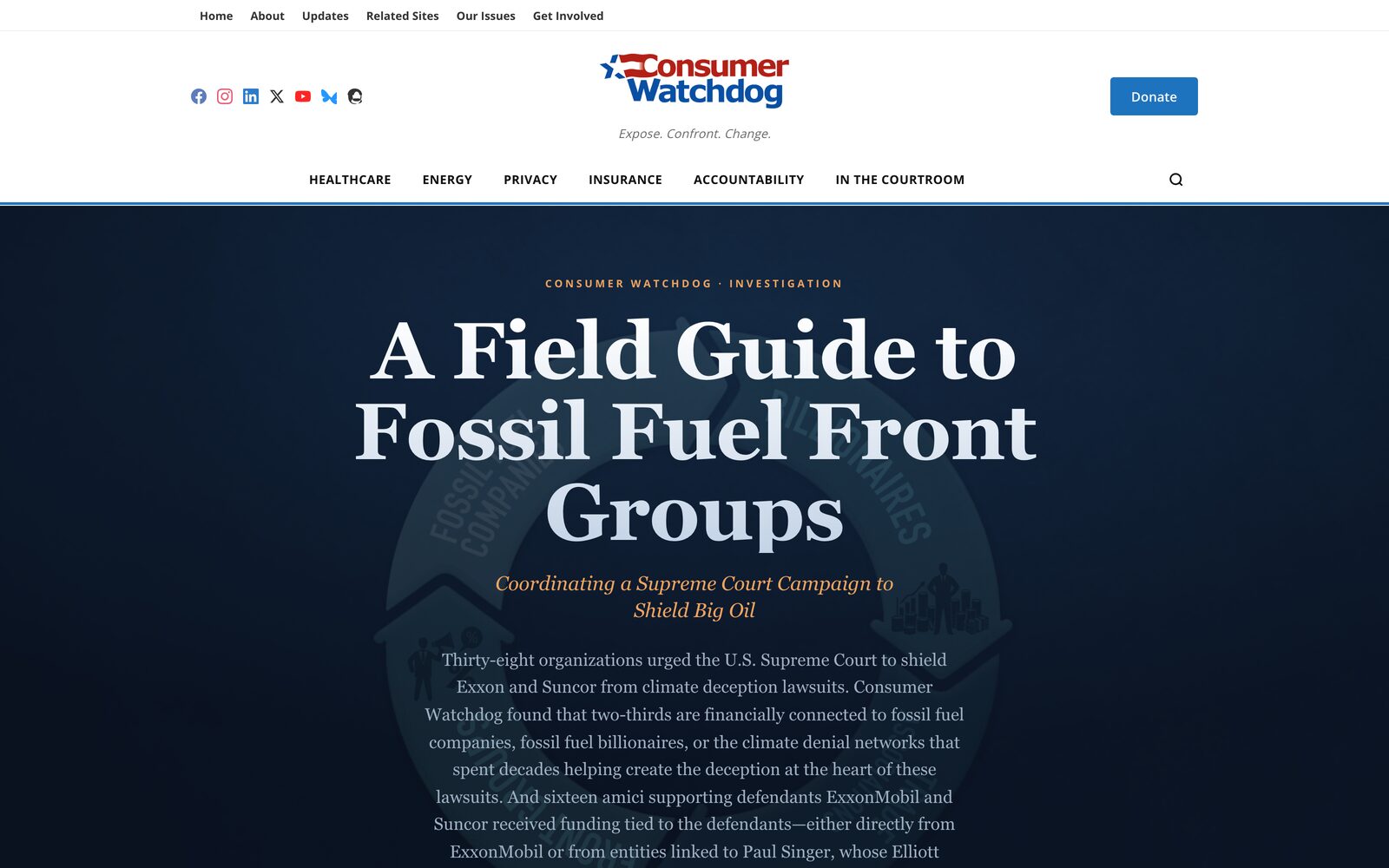 A Field Guide to Fossil Fuel Front Groups